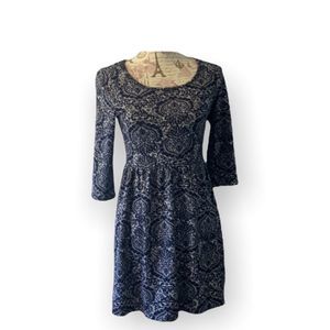 Speechless floral in blue dress.